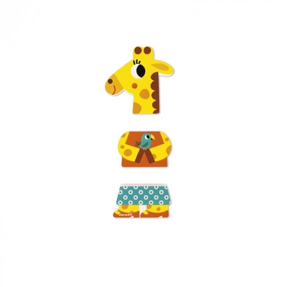 Janod Funny Wooden Magnets 3 Animals -A Day At The Zoo  Brand New - Picture 4 of 9